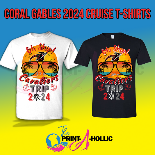 CORAL GABLES 2024 CRUISE T-SHIRTS